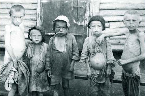 Bambini durante la carestia del 1932